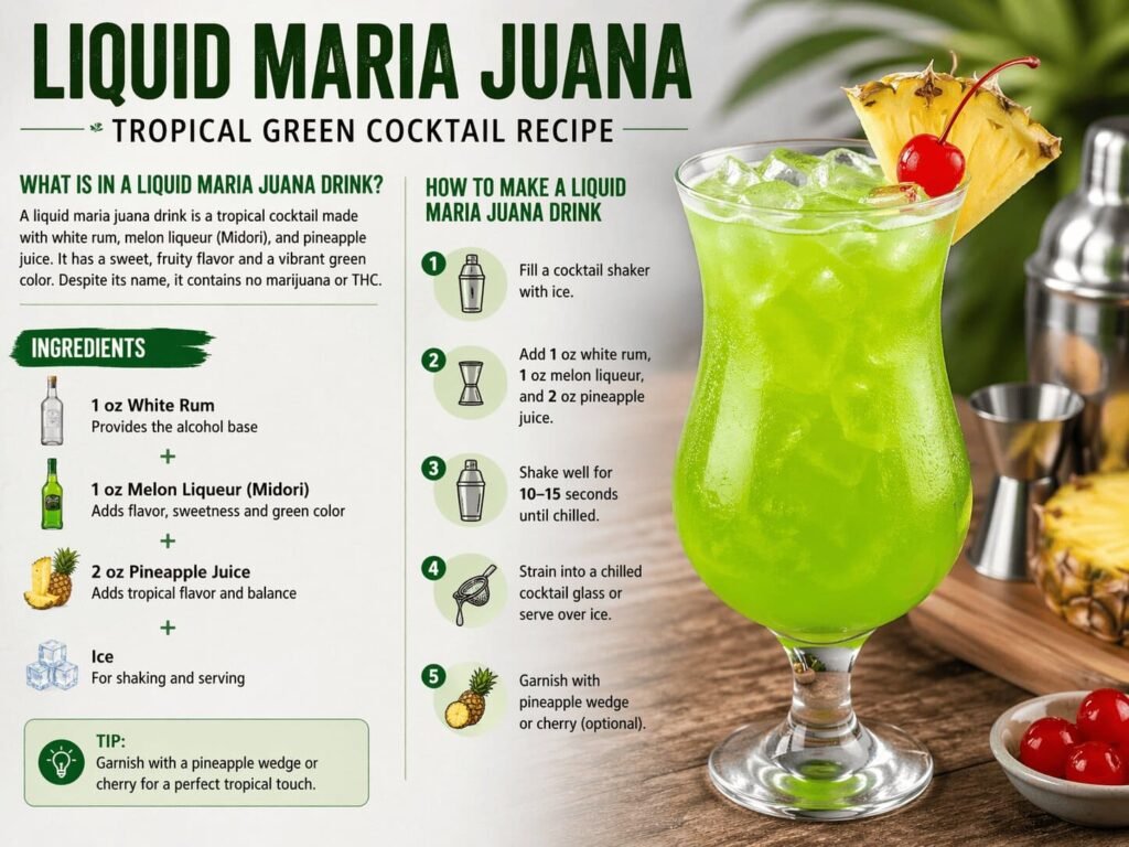 Liquid Maria Juana Recipe How to Make This Green Cocktail