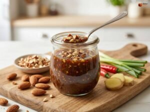 Chopped Almonds Asian Sauce Recipe