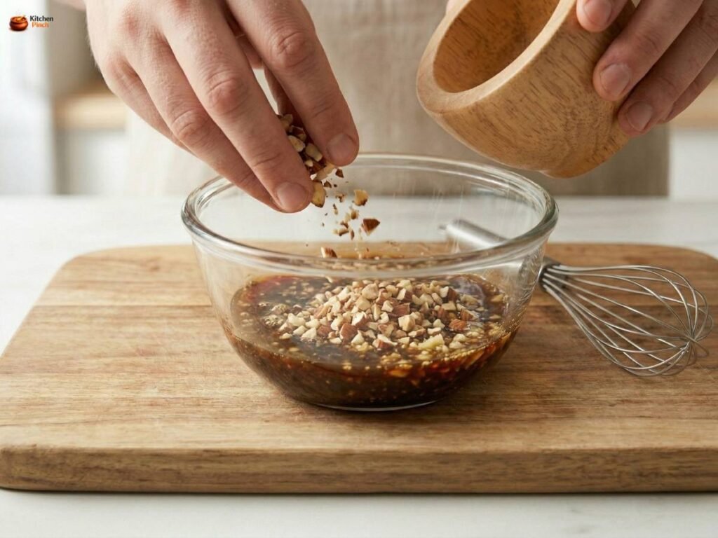 Chopped Almonds Asian Sauce Recipe