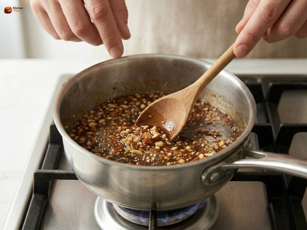 Chopped Almonds Asian Sauce Recipe