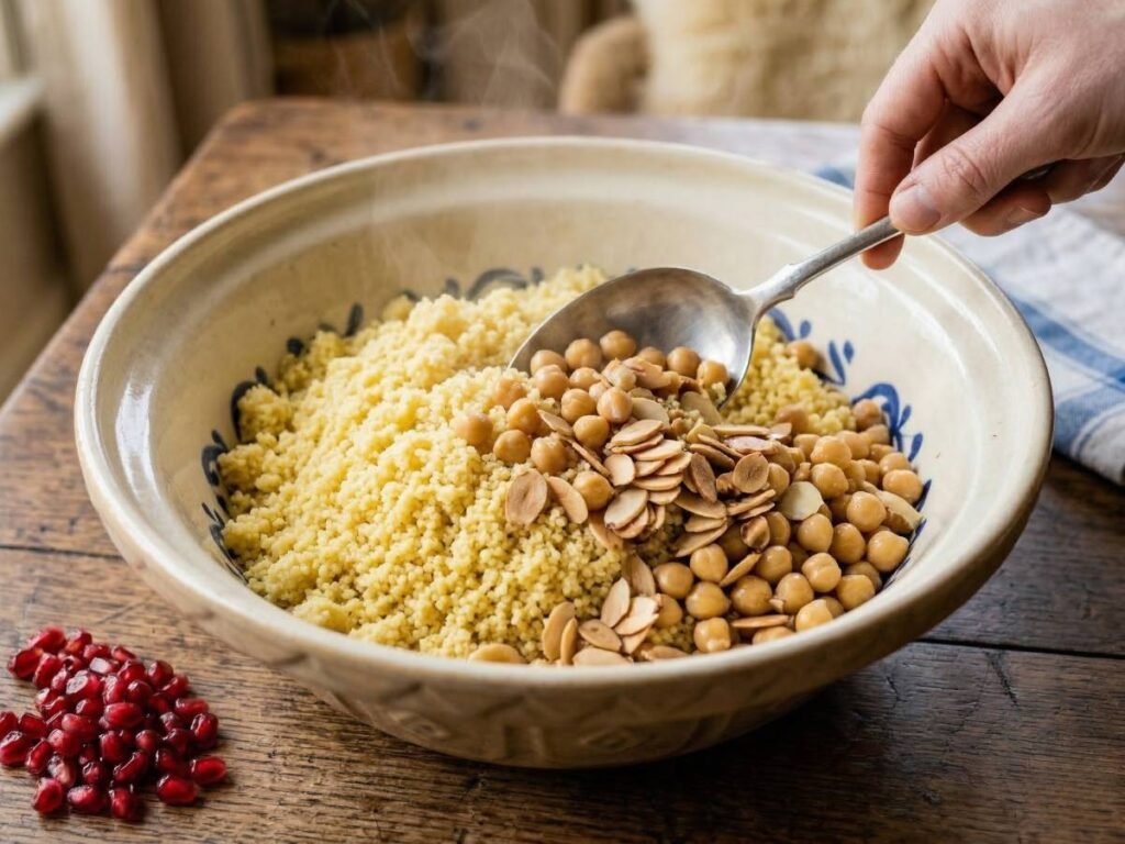 French Couscous Recipe with Zucchini and Lamb Easy Dinner