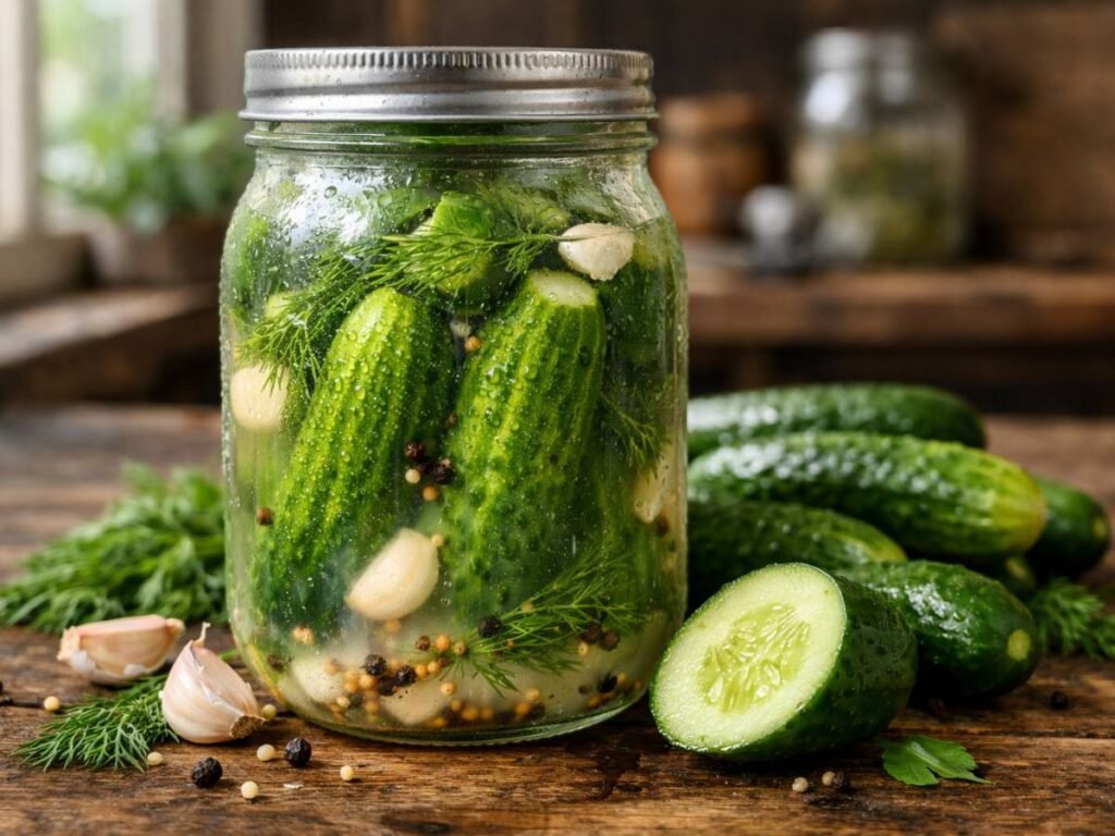 Half Sour Pickle Recipe – Crunchy Homemade Deli Pickles