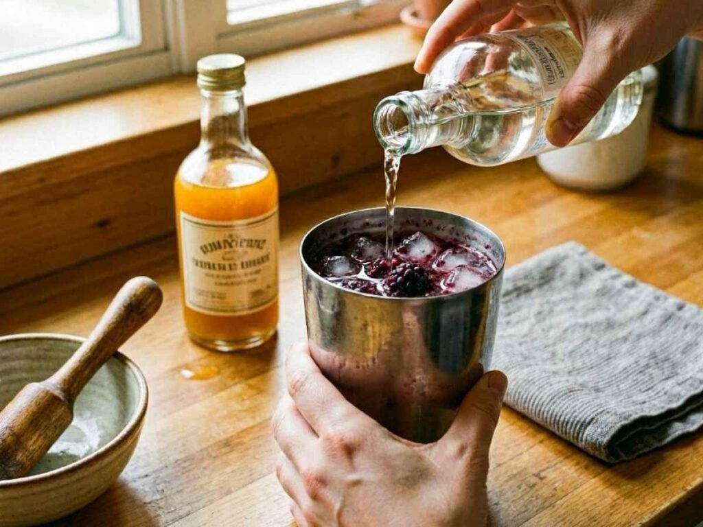 Blackberry Margarita Recipe: Easy 5-Minute Fruity Twist ingregients mixing