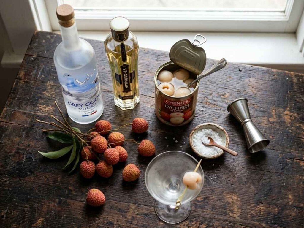 Lychee Martini Recipe: Authentic Easy Nobu-Style Cocktail ingredients